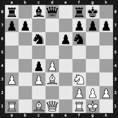 1957 Clare Benedict Cup 04th – Round 4 – Van den Berg, Carel B – 1/2-1/2 – Darga, Klaus – G23