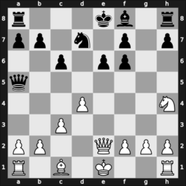 1957 Dallas – Round 1 – Yanofsky, Daniel Abraham – 1/2-1/2 – Szabo, Ladislav – G27