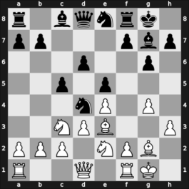 1957 Danmarksmesterskabet – Round 6 – Kupferstich, Moises – 0-1 – Nielsen, Hartvig – G19