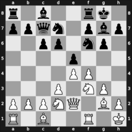 1957 Danmarksmesterskabet – Round 6 – Ingerslev, Aage – 1/2-1/2 – Nielsen, Axel – G22