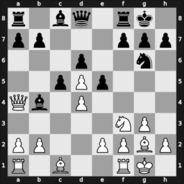 1957 Danmarksmesterskabet – Round 7 – Andersen, Borge – 0-1 – Kupferstich, Moises – G24