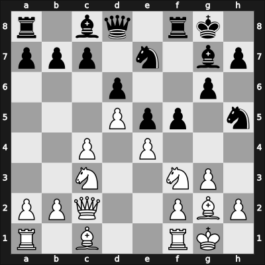 1957 Danmarksmesterskabet – Round 9 – Lauridsen, Evald – 1-0 – Blom, Kaj – G32