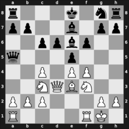 1957 Danmarksmesterskabet – Round 11 – Kupferstich, Moises – 0-1 – Haahr, Thorkild – G42