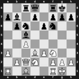 1957 EU Team Ch – Round 5 – Smyslov, Vladimir – 1-0 – Unzicker, Wolfgang – G43