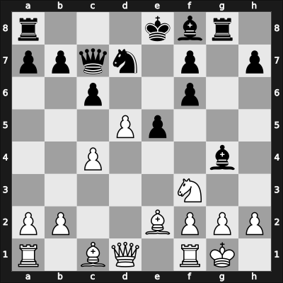 1957 EU Team Ch – Round 5 – Matanovic, Aleksandar – 1/2-1/2 – Pachman, Ludek – G45