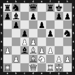 1957 EU Team Ch – Round 6 – Taimanov, Mark E – 1/2-1/2 – Milic, Bozidar – G48
