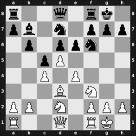 1957 FRG Ch – Round 8 – Pfeiffer, Gerhard – 1/2-1/2 – Unzicker, Wolfgang – G12