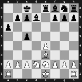 1957 FRG Ch Bad Neuenahr – Round 2 – Gumprich, Kurt – 1/2-1/2 – Pfeiffer, Gerhard – G5