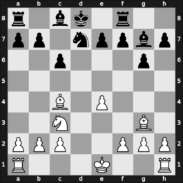 1957 FRG Ch Bad Neuenahr – Round 5 – Unzicker, Wolfgang – 1/2-1/2 – Schuster, Theodor – G15