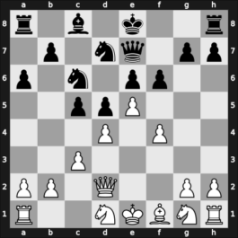 1957 FRG Ch Bad Neuenahr – Round 7 – Eisinger, Max Jr – 1/2-1/2 – Scheipl, Ralf – G24