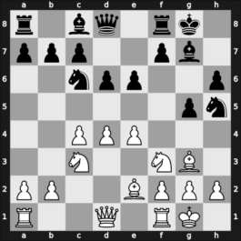 1957 FRG Ch U20 – Round 2 – Pfleger, Helmut, Dr. – 1/2-1/2 – Hofmeister, G. – G2