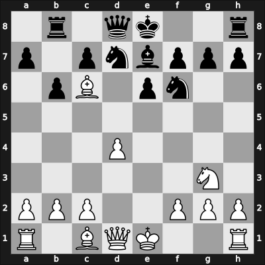 1957 FRG Ch U20 – Round 4 – Pfleger, Helmut, Dr. – 1-0 – Neis, Christian – G5