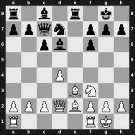 1957 FRG Ch U20 – Round 10 – Pfleger, Helmut, Dr. – 1/2-1/2 – Zettl, Thomas – G11