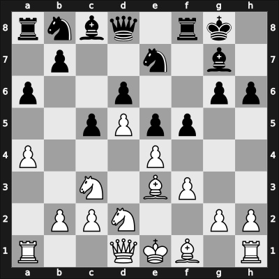 1957 FRG Ch U20 – Round 13 – Kock, Hans-Uwe – 0-1 – Pfleger, Helmut, Dr. – G14