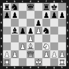 1957 FRG Ch U20 – Round 14 – Pfleger, Helmut, Dr. – 1/2-1/2 – Sugar, Kolos – G15