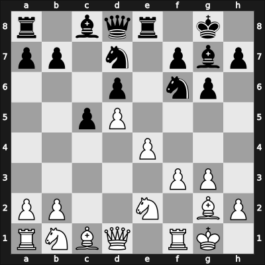 1957 GBR Ch 44th – Round 11.5 – Abrahams, Gerald – 0-1 – Cafferty, Bernard – G48