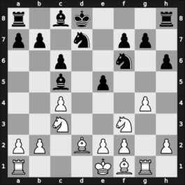 1957 Gotha – Round 1 – Malich, Burkhard, Dr. – 1/2-1/2 – Bronstein, David I – G5
