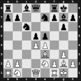1957 Gotha – Round 1 – Pachman, Ludek – 1-0 – Vasiukov, Arkadii – G8