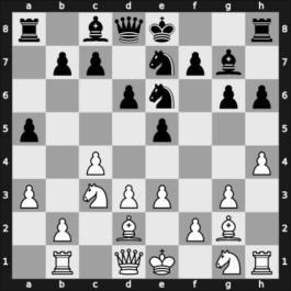 1957 HUN Ch – Round ? – Koberl, Ferenc – 1-0 – Portisch, Lajos – G3