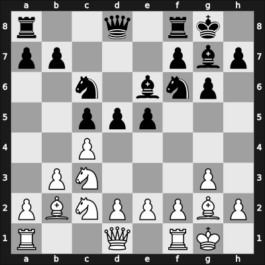 1957 HUN Ch 12th – Round ? – Koberl, Ferenc – 1/2-1/2 – Bilek, Istvan – G4