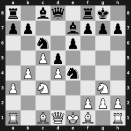 1957 Hamburg Ch – Round 6 – Reiher, Jack – 0-1 – Rellstab, Ludwig Sr – G6