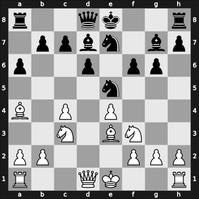 1957 Hamburg Ch – Round 7 – Rellstab, Ludwig Sr – 1/2-1/2 – Klaeger, Lutz – G7