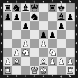 1957 Hoogovens – Round 1 – Kramer, Haije – 1/2-1/2 – Matanovic, Aleksandar – G7
