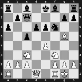 1957 It Gotha GER – Round 2 – Robatsch, Karl – 1/2-1/2 – Milic, Borislav – G6