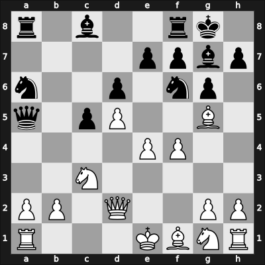 1957 It Gotha GER – Round 15 – Breustedt, Werner – 0-1 – Udovcic, Mijo – G41