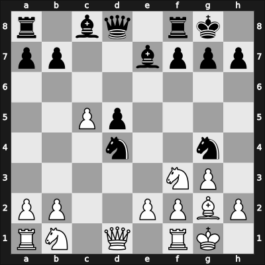 1957 Leningrad – Round 1 – Cherepkov, Alexander V – 0-1 – Ravinsky, Grigory – G6