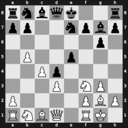 1957 Leningrad – Round 7 – Shamkovich, Leonid – 1-0 – Poliak, Denis – G50