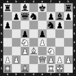 1957 Leningrad Ch – Round 1 – Aronin, Lev – 1/2-1/2 – Taimanov, Mark E – G8