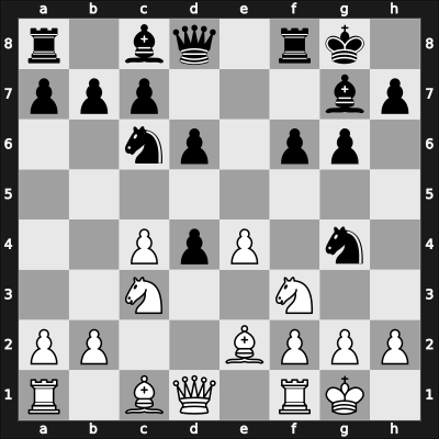 1957 Leningrad Ch – Round 3 – Zilber, Israel – 0-1 – Taimanov, Mark E – G20