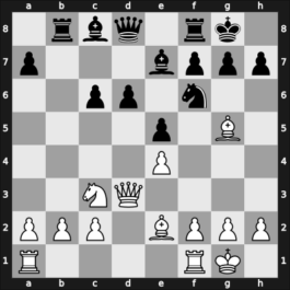 1957 Leningrad Ch – Round 5 – Ravinsky, Grigory – 1/2-1/2 – Suetin, Alexey S – G39