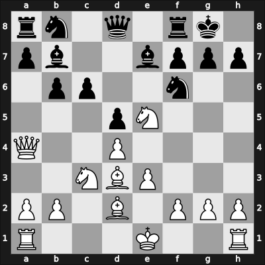 1957 Leningrad Ch – Round 7 – Zhukhovitsky, Samuel – 1-0 – Nikitin, Aleksander S – G55