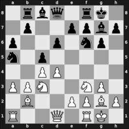 1957 Leningrad Ch – Round 7 – Cherepkov, Alexander V – 1/2-1/2 – Suetin, Alexey S – G56