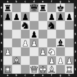 1957 Leningrad Ch – Round 9 – Bykov, Vladimir – 0-1 – Estrin, Yakov – G70