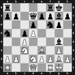1957 Leningrad Ch – Round 11 – Cherepkov, Alexander V – 1/2-1/2 – Taimanov, Mark E – G84