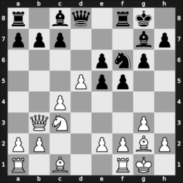 1957 Madrid – Round 9 – Darga, Klaus – 1/2-1/2 – Toran Albero, Roman – G36