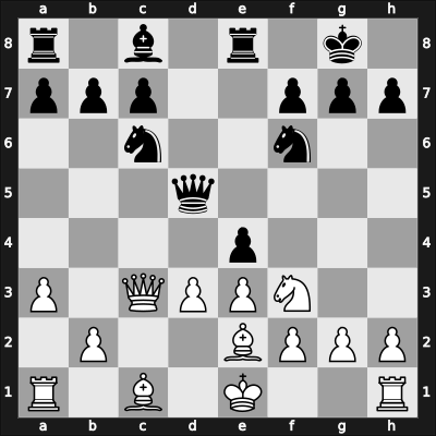 1957 Manhattan CC Ch 5657 fin – Round 5 – Feuerstein, Arthur – 1/2-1/2 – Shipman, Walter – G14