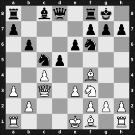 1957 Mar del Plata – Round 11 – Najdorf, Miguel – 1-0 – Alonso-Lej De Las Casas, Fernando – G100
