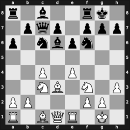 1957 Marshall CC Ch 5657 – Round 10 – Bernstein, Sidney – 1-0 – Peckar, Mark – G11