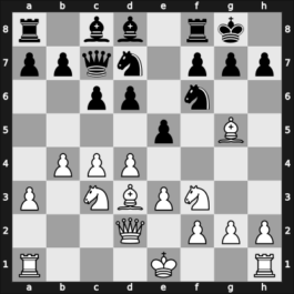 1957 Minsk zt – Round 2 – Barsauskas, Vitautas – 1/2-1/2 – Zilber, Israel – G10