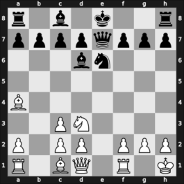 1957 Moskou ch-URS – Round 1 – Klaman, Konstantin Mikhailovich – 0-1 – Kholmov, Ratmir D – G20