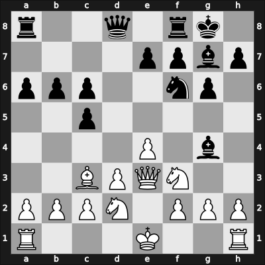 1957 Moskou ch-URS – Round 5 – Bronstein, David I – 1/2-1/2 – Bannik, Anatolij – G53