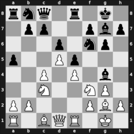 1957 Moskou ch-URS – Round 6 – Khasin, Abram – 1-0 – Tarasov, Vitaly – G61