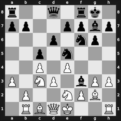 1957 Moskou ch-URS – Round 8 – Taimanov, M. – 1/2-1/2 – Kortchnoi, V. – G79