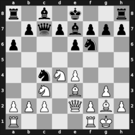 1957 Moskou ch-URS – Round 8 – Mikenas, Vladas – 1/2-1/2 – Tal, Mikhail – G84