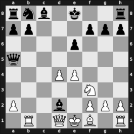 1957 Moskou ch-URS – Round 10 – Antoshin, Vladimir S – 1-0 – Korchnoi, Viktor – G98