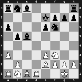 1957 Moskou ch-URS – Round 13 – Antoshin, Vladimir S – 1-0 – Mikenas, Vladas – G128